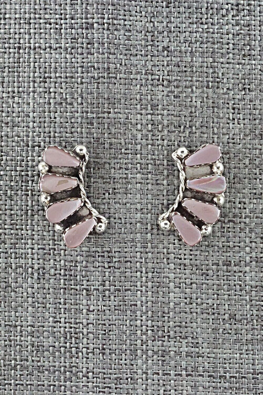 Mother of Pearl & Sterling Silver Earrings - Diane Cachini