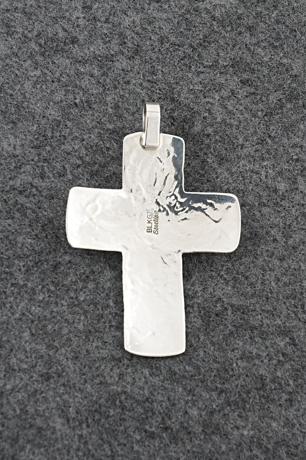 Turquoise & Sterling Silver Pendant - Arnold Blackgoat