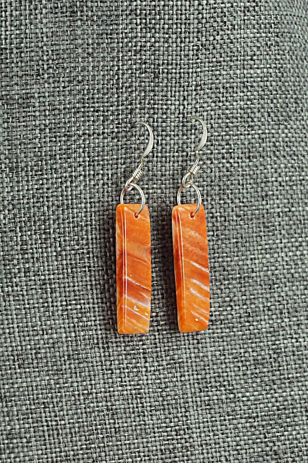 Spiny Oyster & Sterling Silver Earrings - Jesus Espino