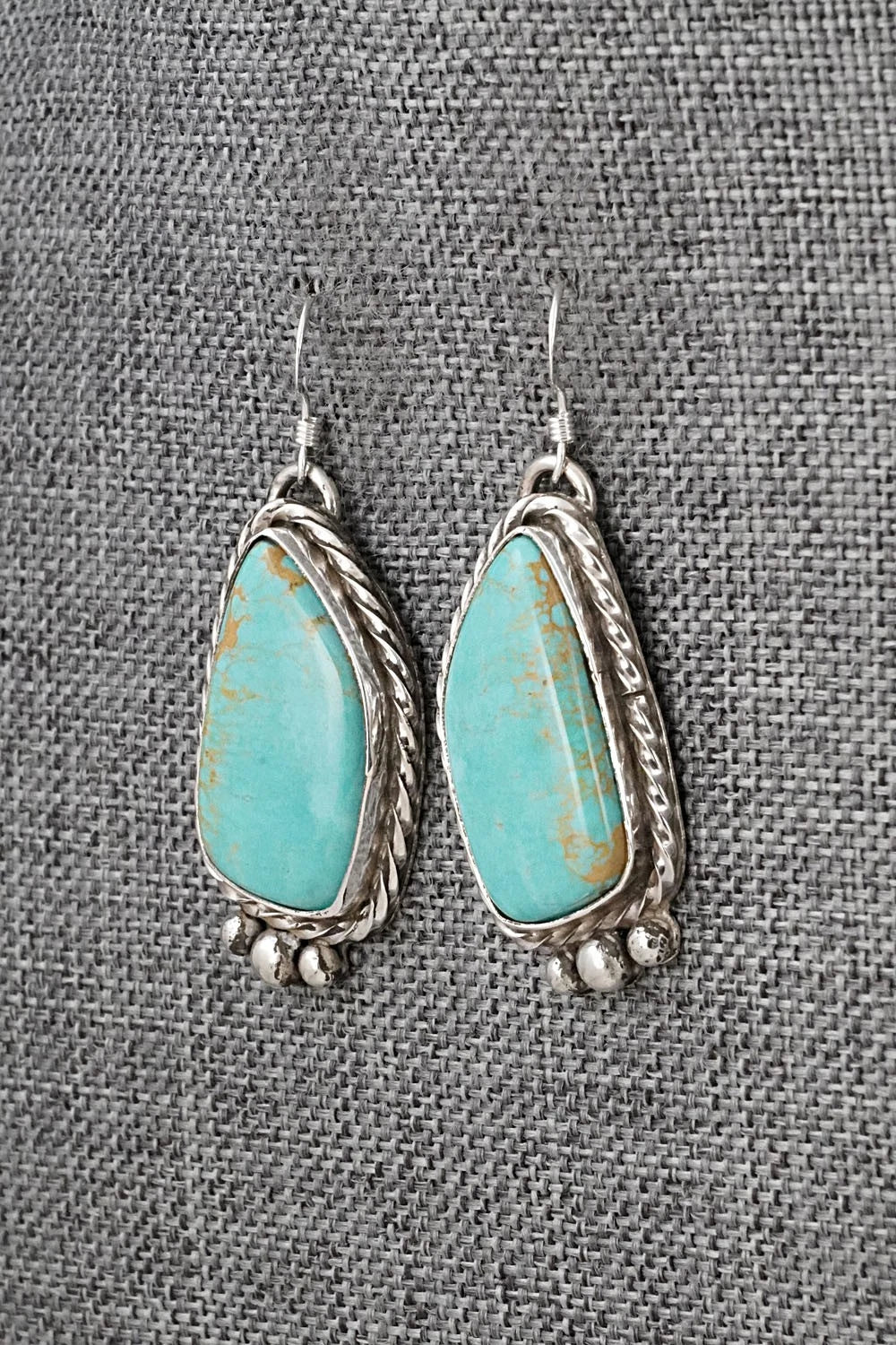 Turquoise & Sterling Silver Earrings - Aaron Robertson