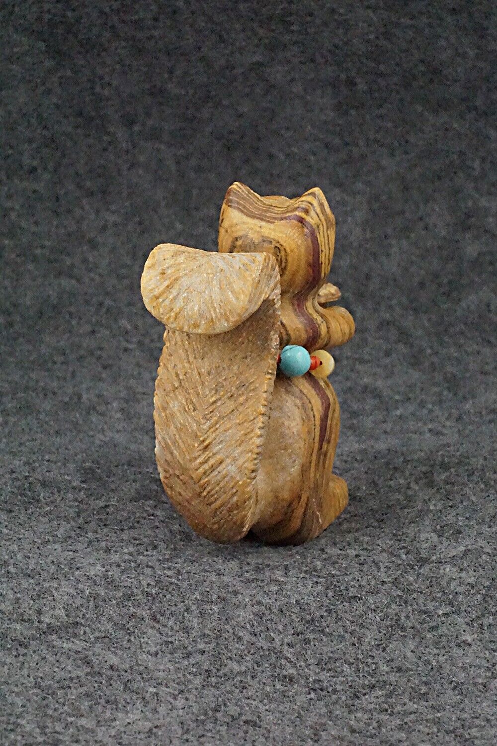 Squirrel with Acorn Zuni Fetish Carving - Douglas Martza