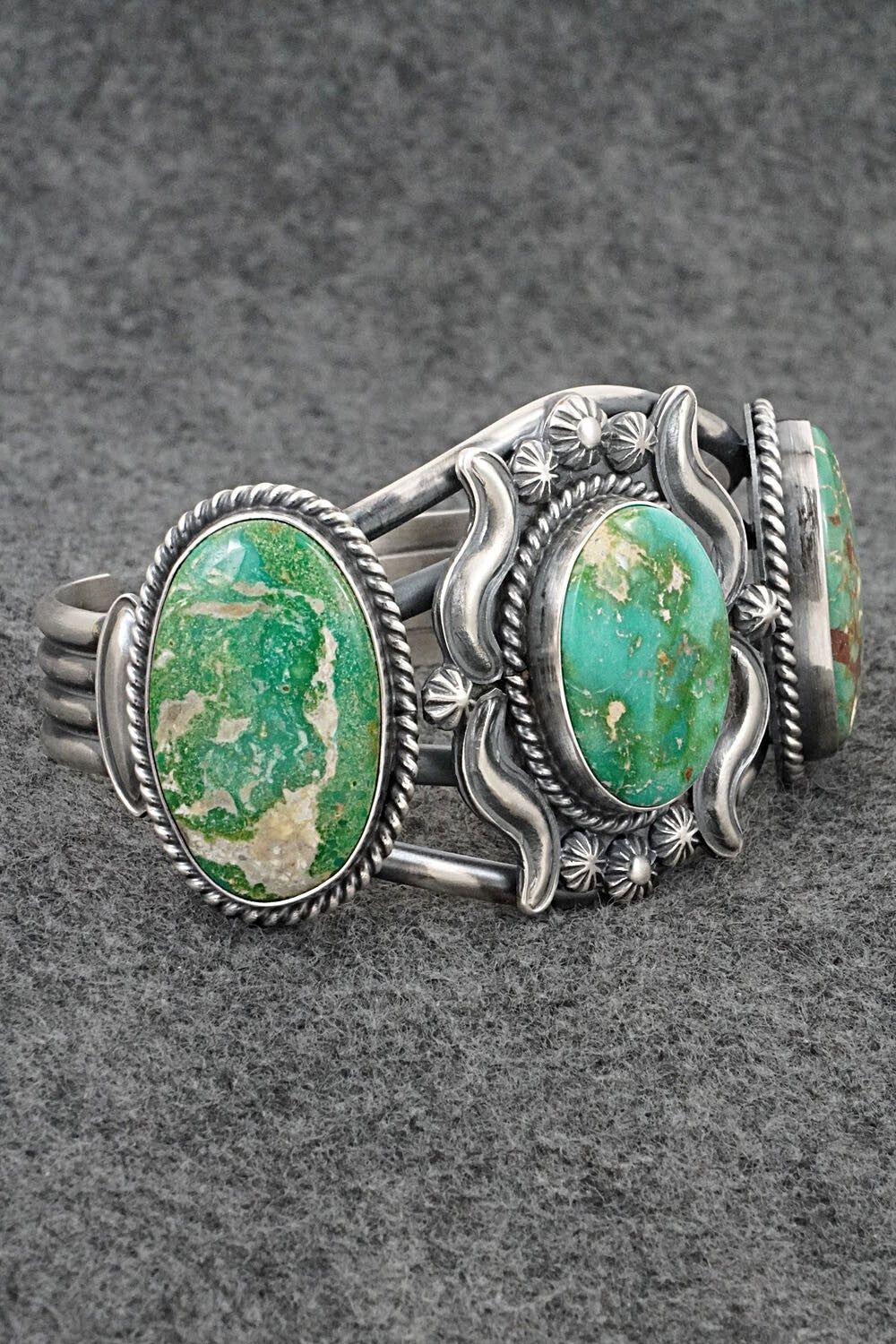 Turquoise & Sterling Silver Bracelet - Raymond Delgarito