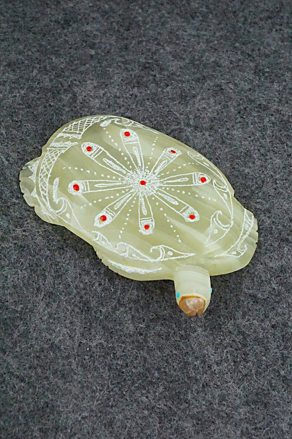 Turtle Zuni Fetish Carving - Adrian Cachini