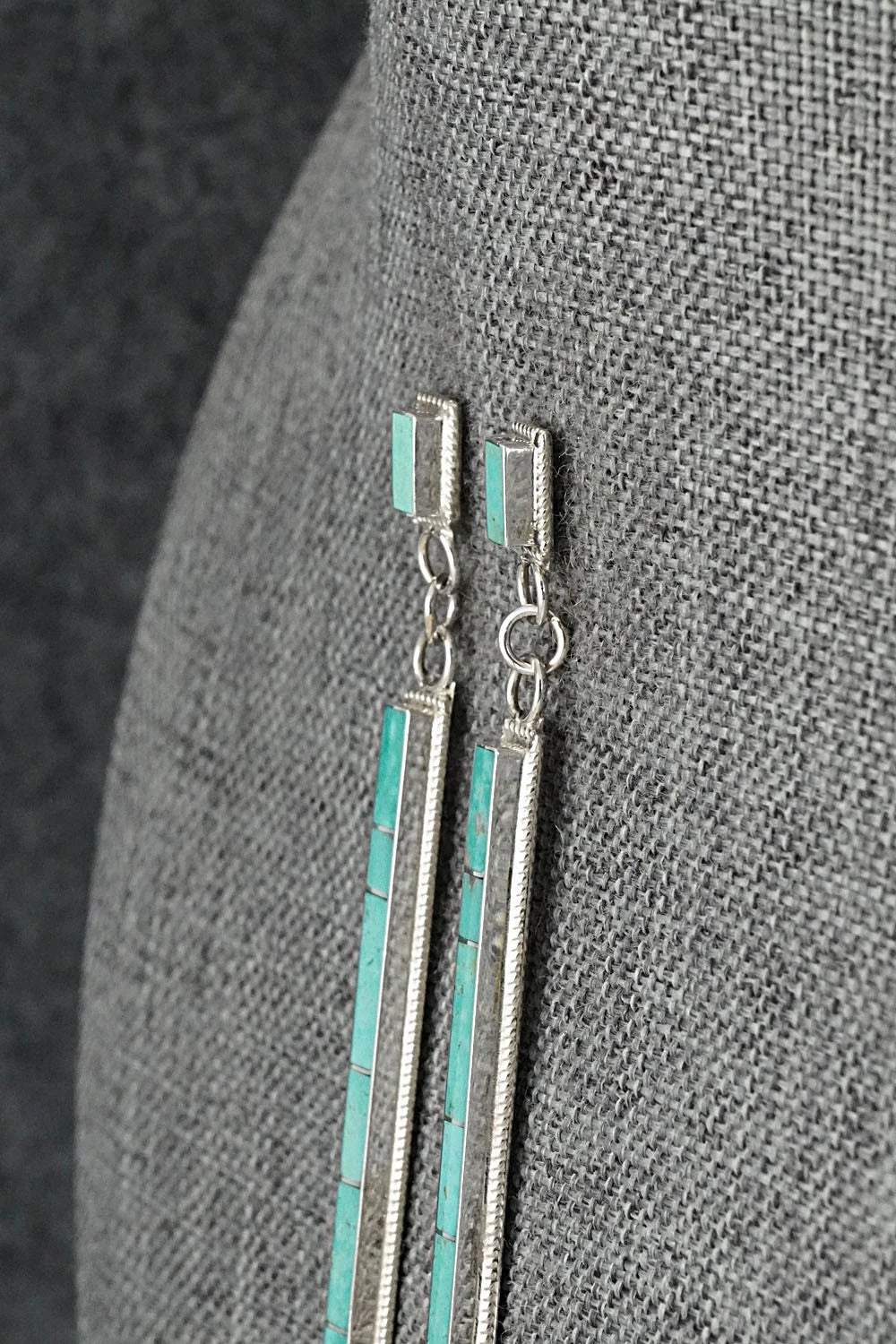 Turquoise & Sterling Silver Earrings - Ricky Booqua