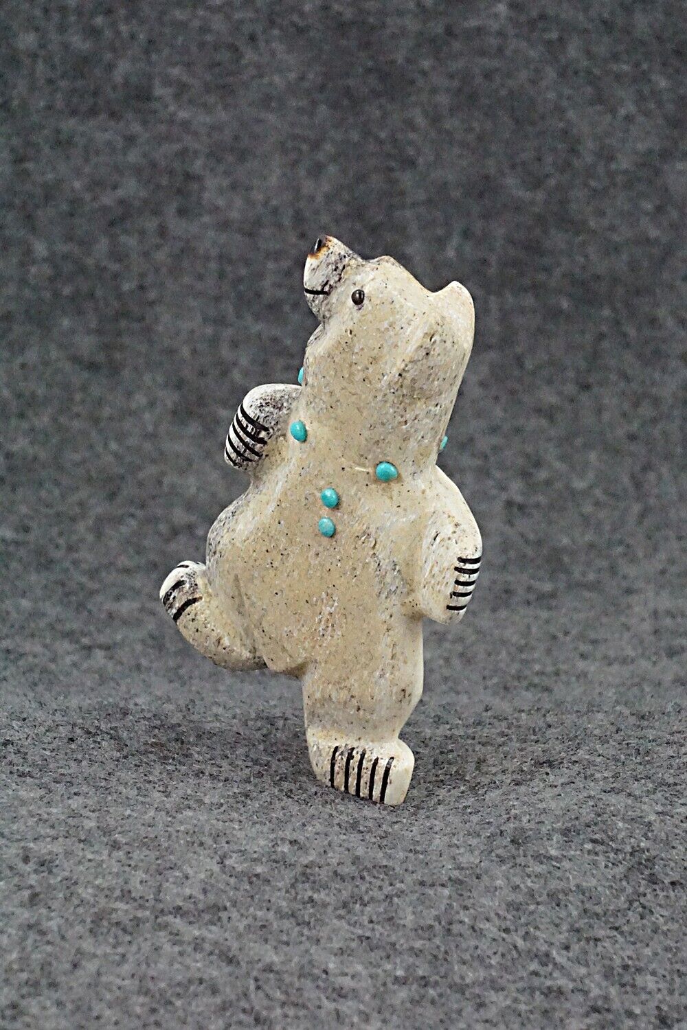 Dancing Bear Zuni Fetish Carving - Claudia Peina