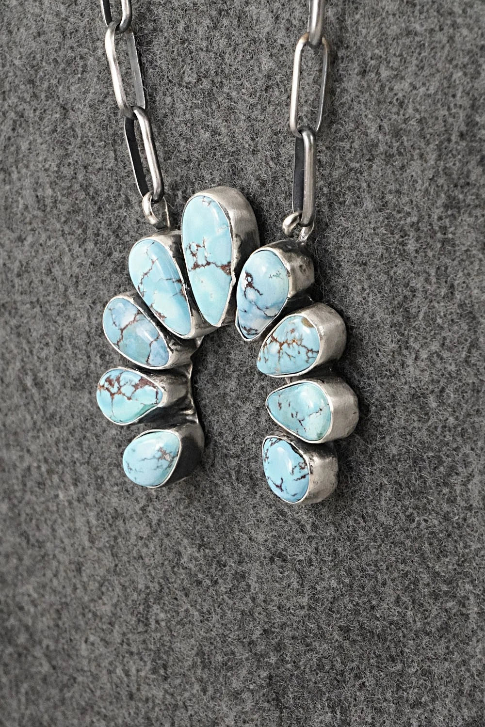 Turquoise & Sterling Silver Necklace - Darrin Livingston