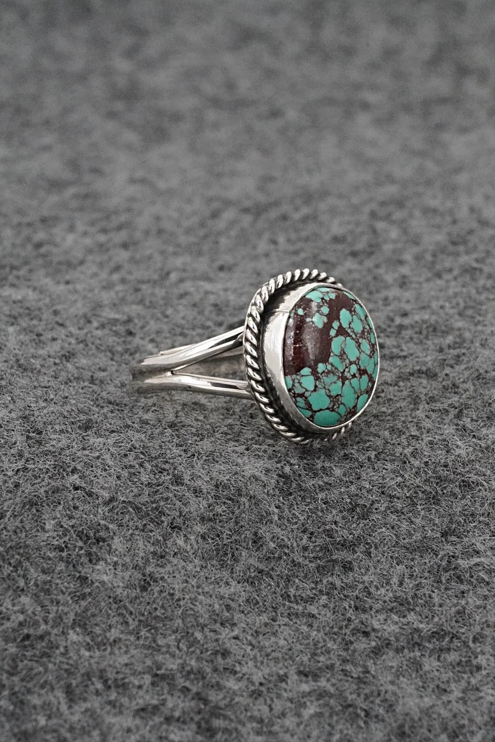 Turquoise & Sterling Silver Ring - Eugene Gruber - Size 6