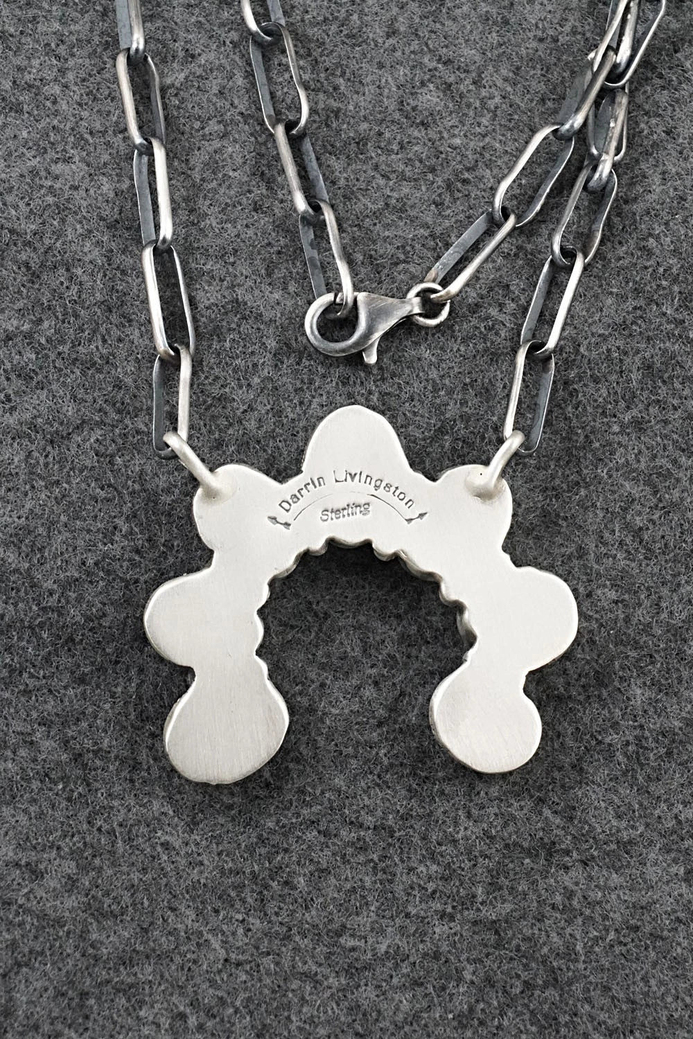 Turquoise & Sterling Silver Necklace - Darrin Livingston