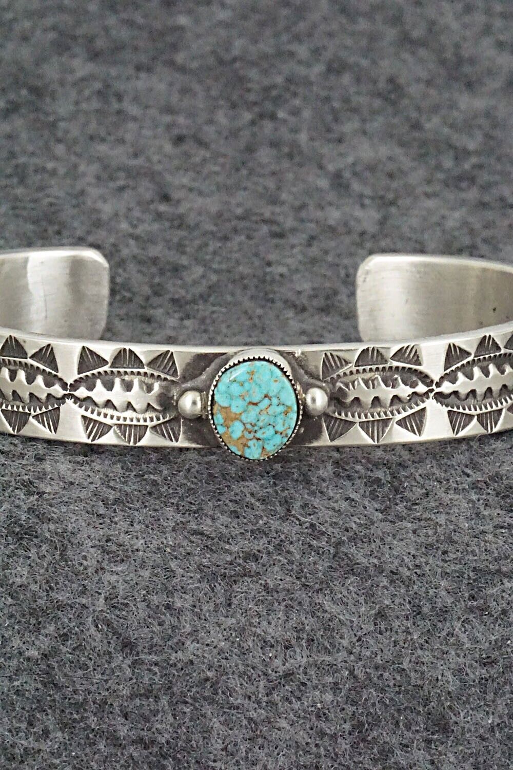 Turquoise and Sterling Silver Bracelet - Calvin Martinez