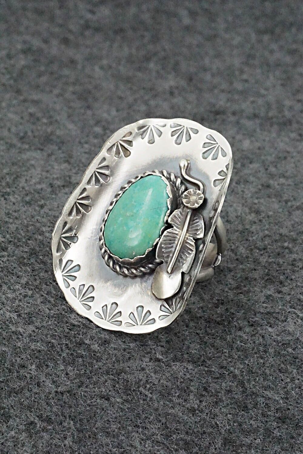 Turquoise & Sterling Silver Ring - Tim Yazzie - Size 7