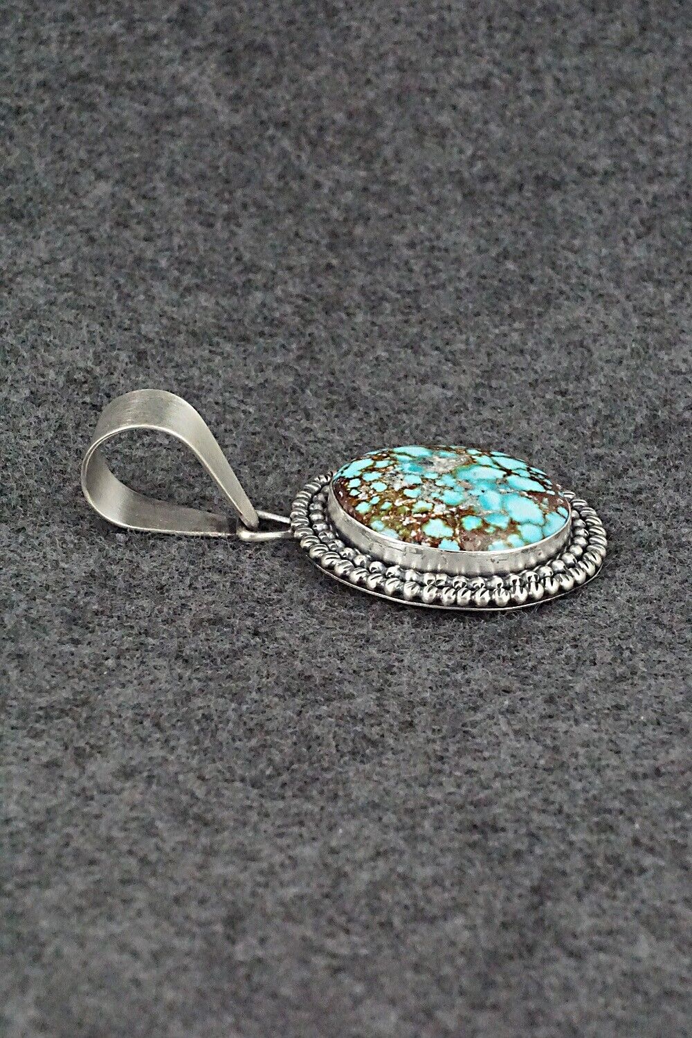 Turquoise & Sterling Silver Pendant - Daniel Benally