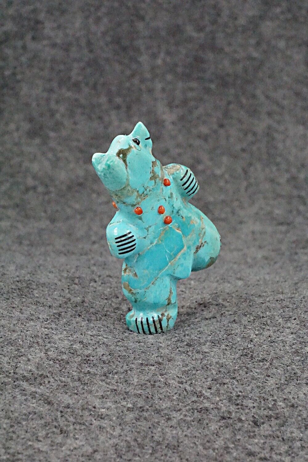 Dancing Bear Zuni Fetish Carving - Claudia Peina