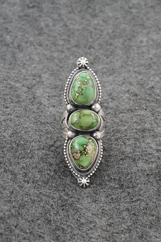 Turquoise & Sterling Silver Ring - Bobby Johnson - Size 7