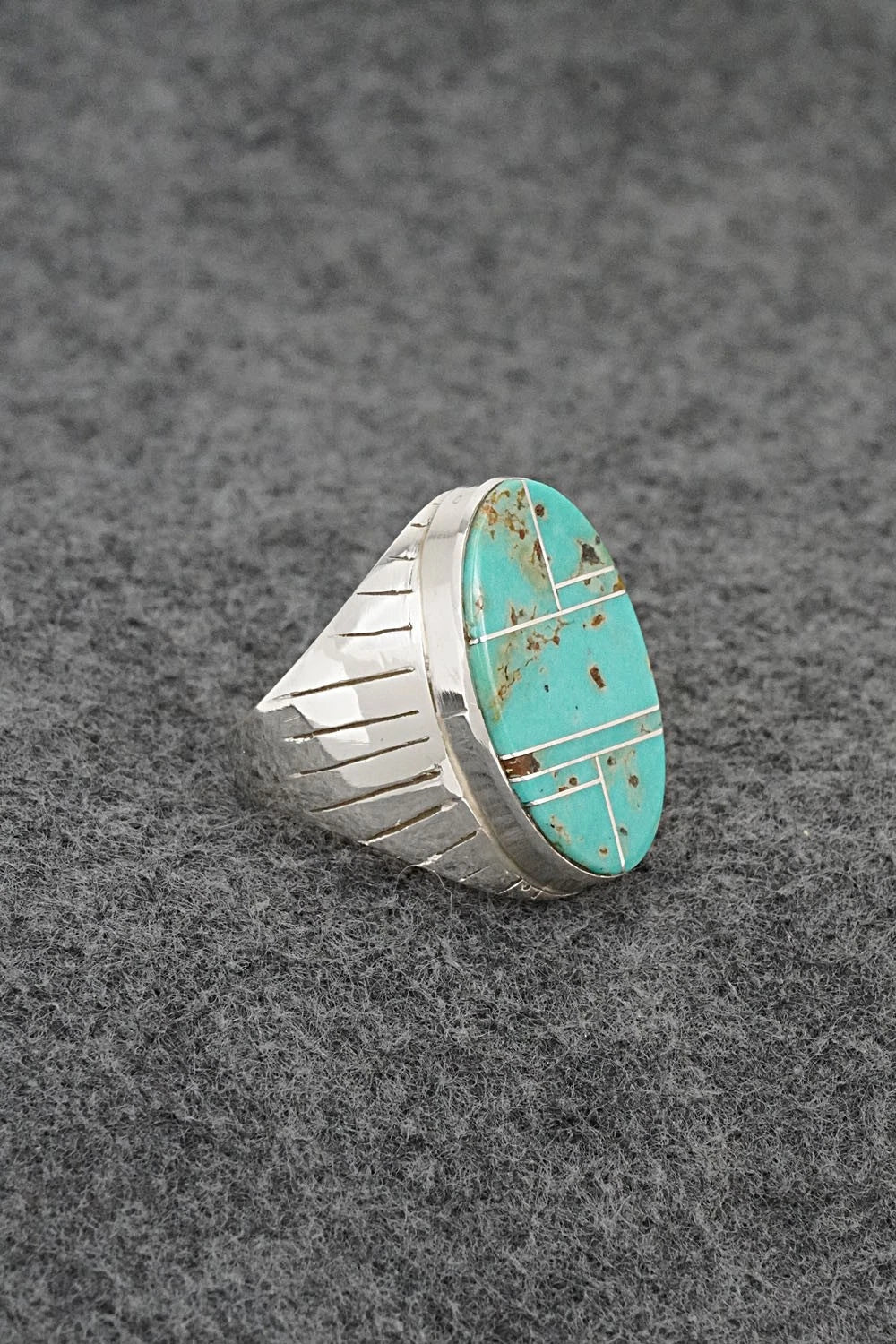 Turquoise & Sterling Silver Ring - Wilbert Muskett Jr. - Size 10