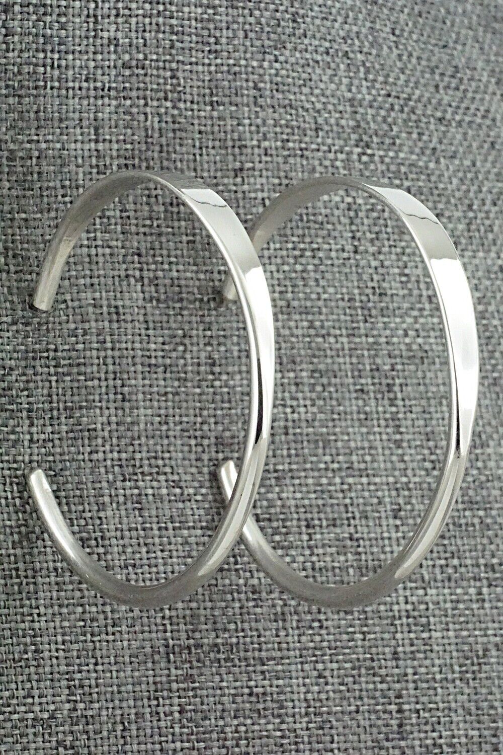 Sterling Silver Hoop Earrings - Elaine Tahe