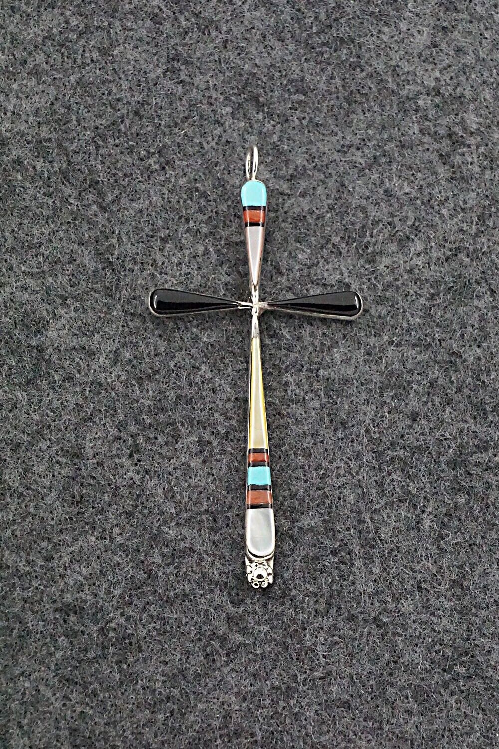 Multi-Stone & Sterling Silver Pendant - Sylvester Noche
