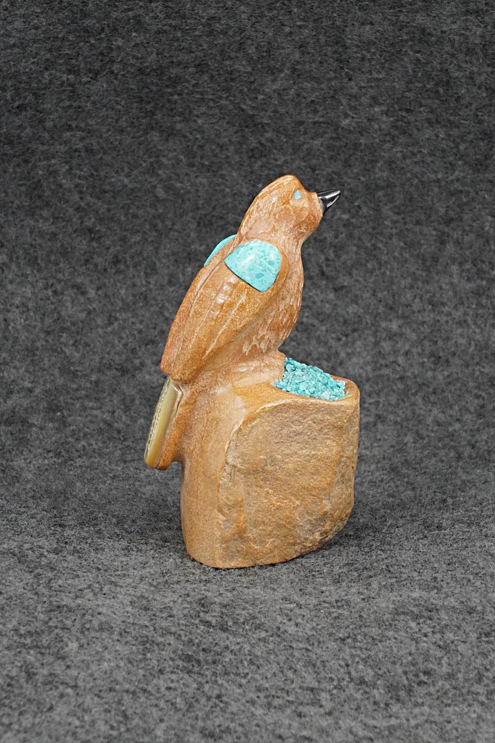 Quail Zuni Fetish Carving - Freddie Leekya