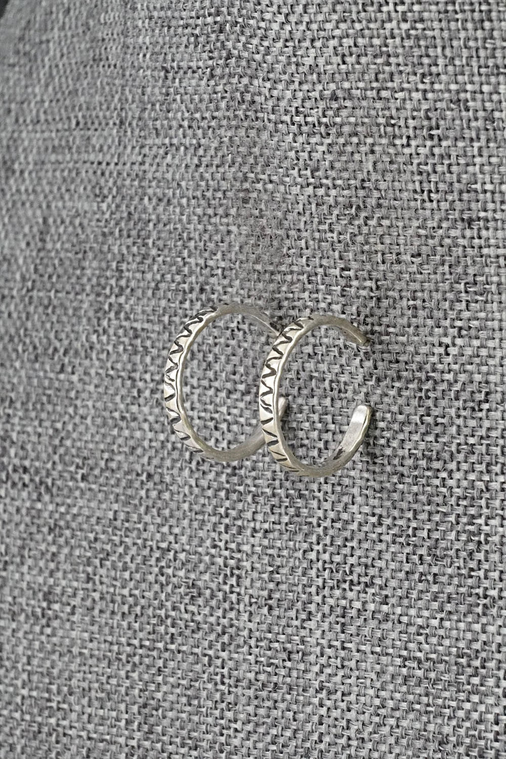 Sterling Silver Hoop Earrings - Elaine Tahe