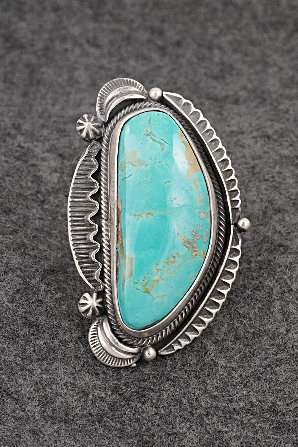 Turquoise & Sterling Silver Ring - Randy Boyd - Size 6.5