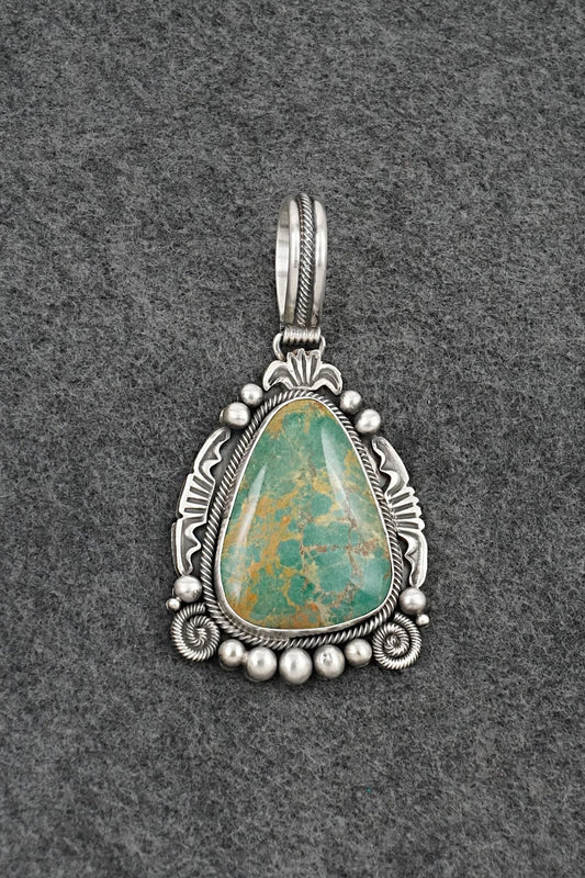 Turquoise & Sterling Silver Pendant - Rosita Calladitto