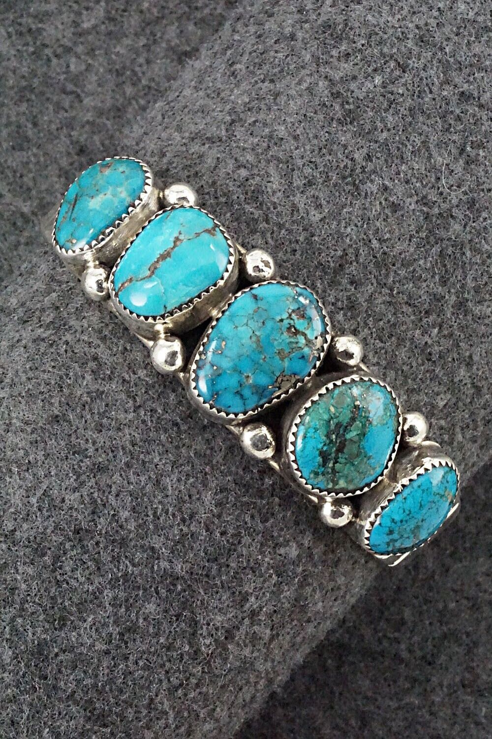 Turquoise & Sterling Silver Bracelet - Priscilla Reeder