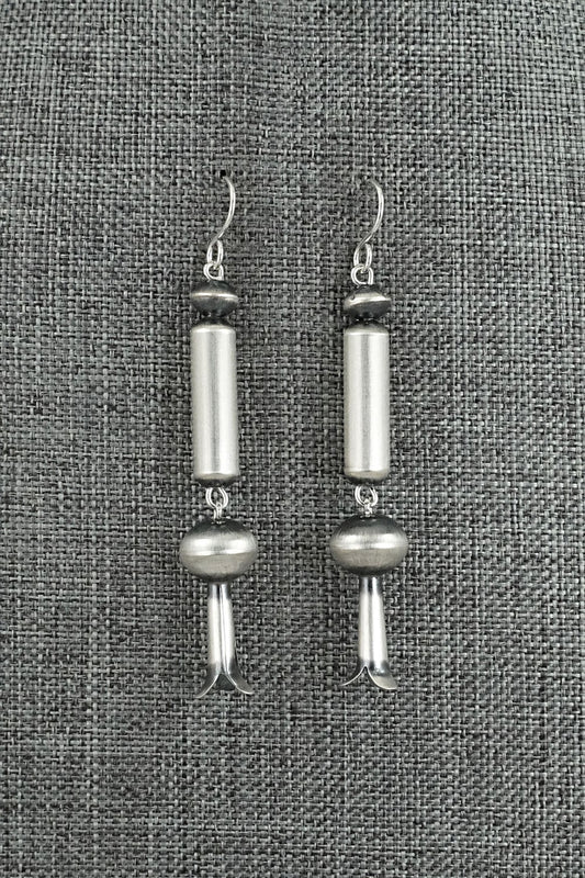 Sterling Silver Navajo Pearl Earrings - Tonisha Haley