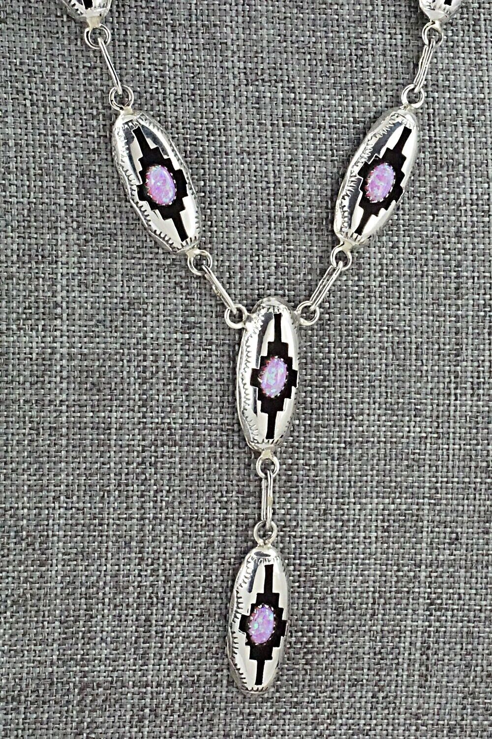 Opalite & Sterling Silver Necklace and Earrings Set - Felix Perry