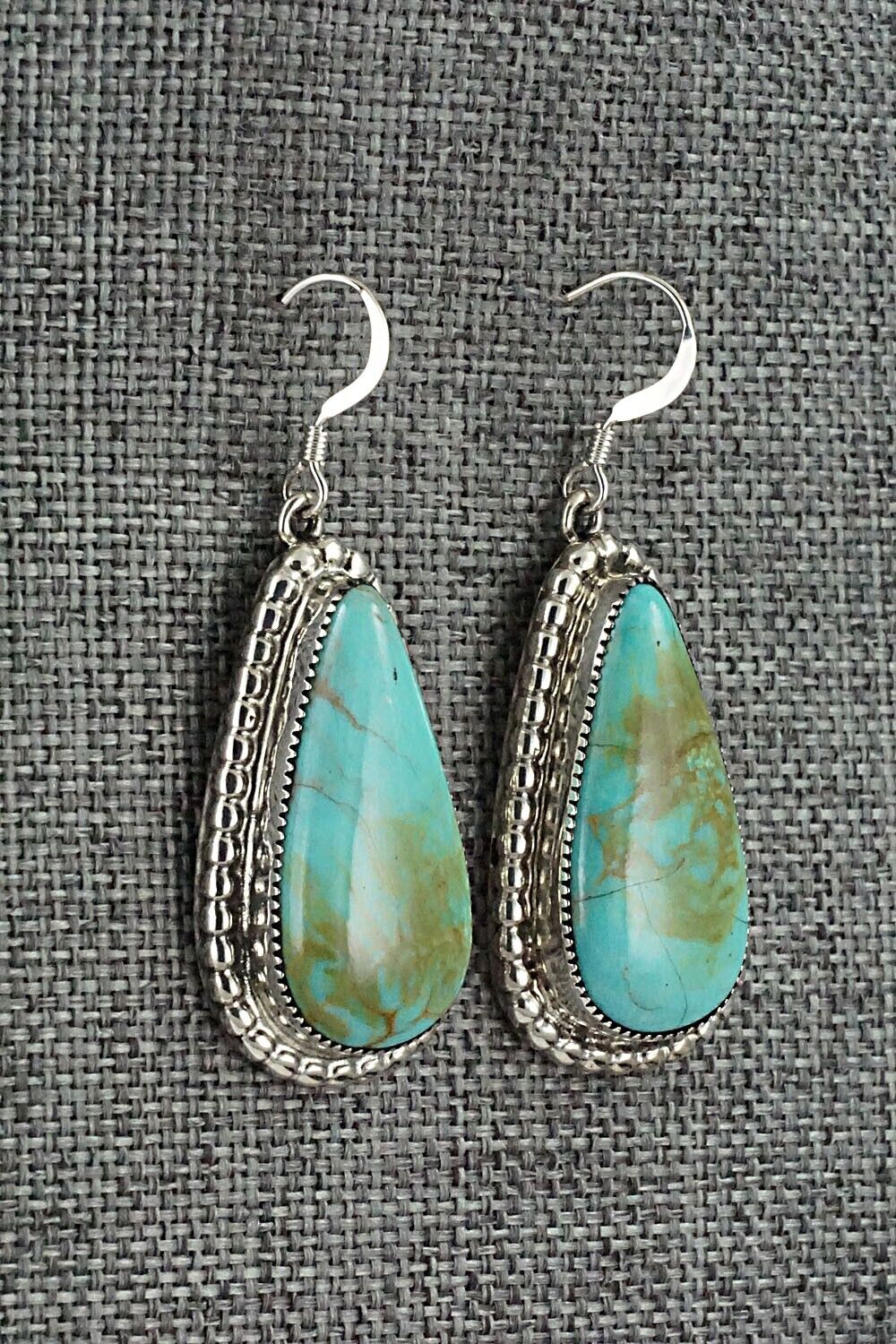 Turquoise & Sterling Silver Earrings - T. Skeets