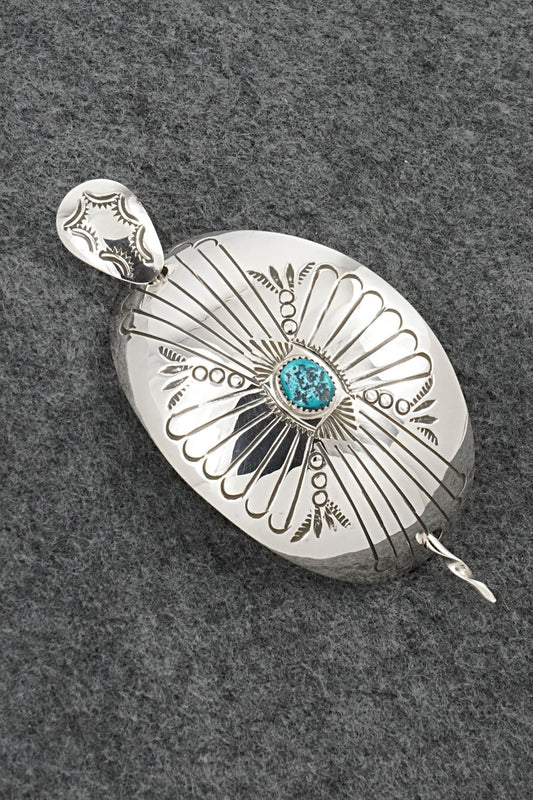 Turquoise & Sterling Silver Hair Pin - Jolene Begay