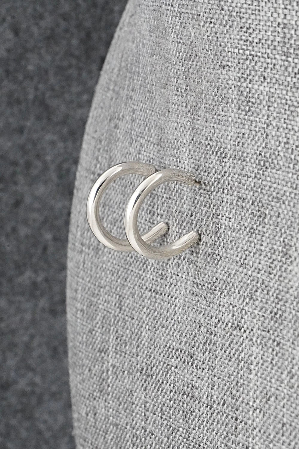 Sterling Silver Hoop Earrings - Elaine Tahe