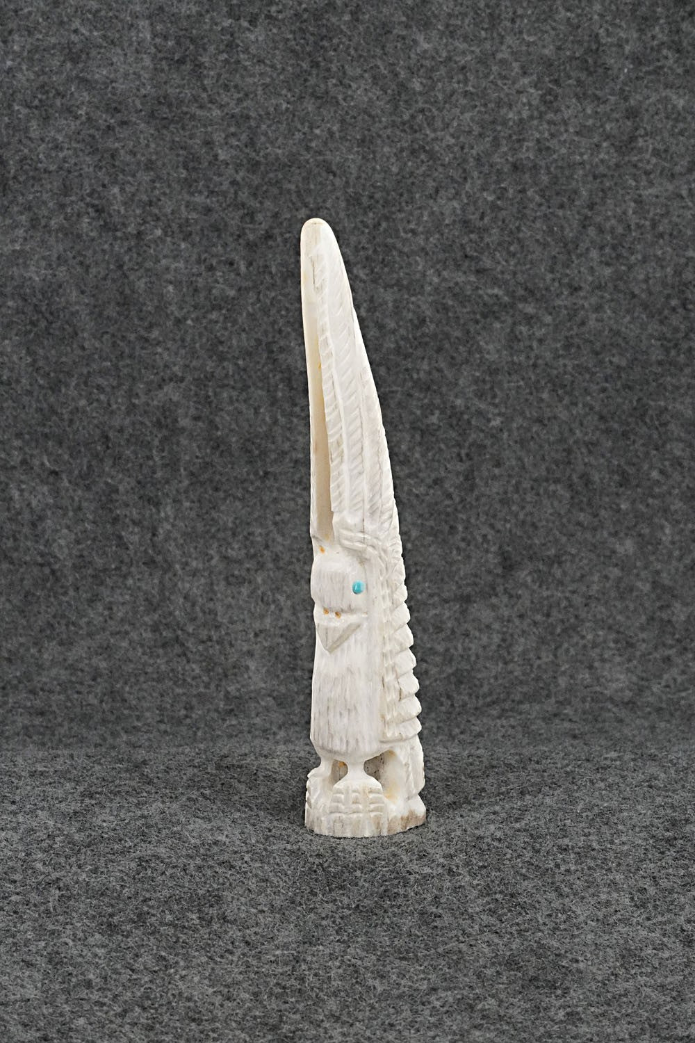 Eagle Zuni Fetish Carving - Garrick Weeka