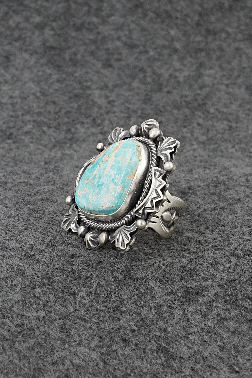Turquoise & Sterling Silver Ring - Randy Boyd - Size 6.5