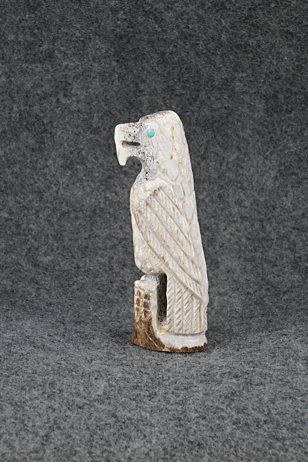 Eagle Zuni Fetish Carving - Garrick Weeka