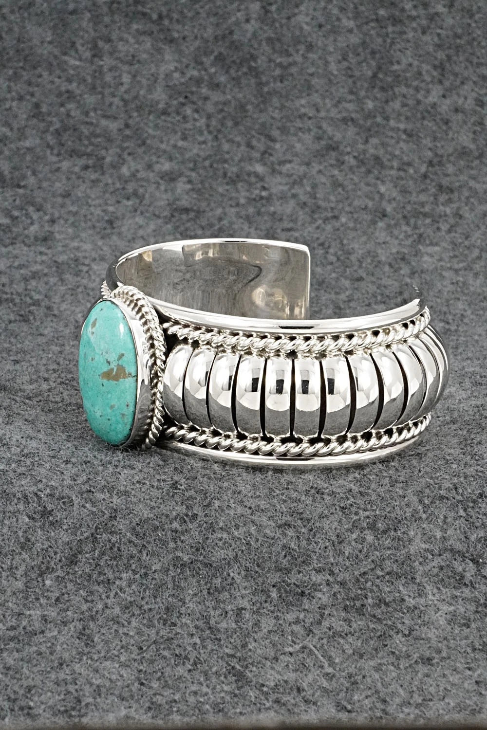 Turquoise & Sterling Silver Bracelet - Thomas Charley