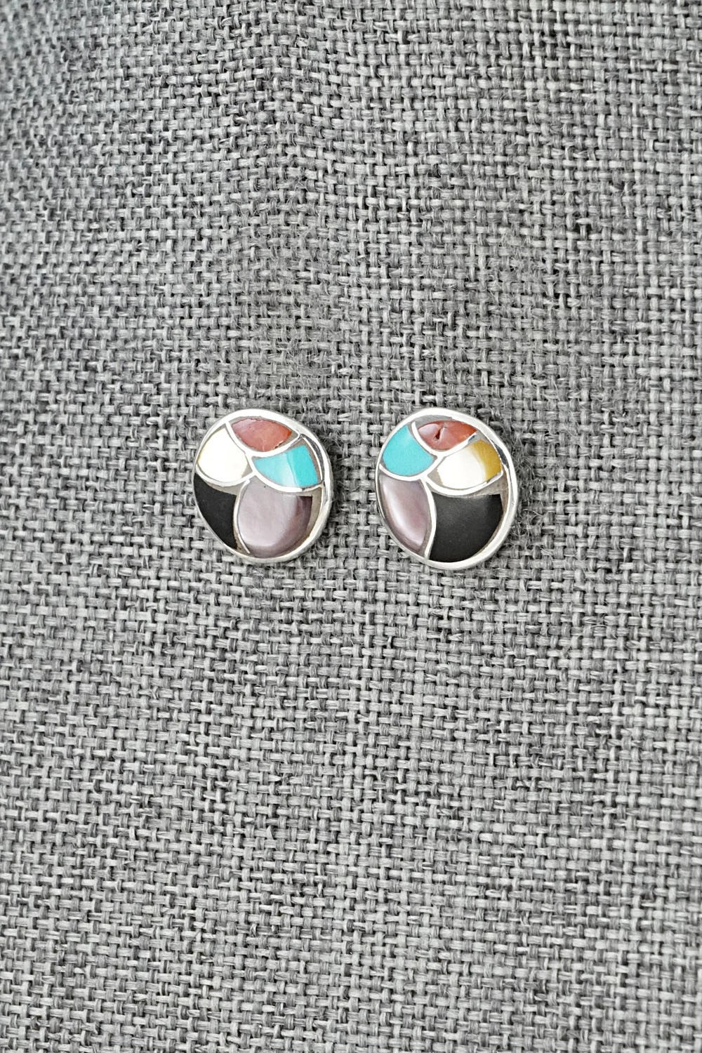 Multi-Stone & Sterling Silver Earrings - Orena Leekya