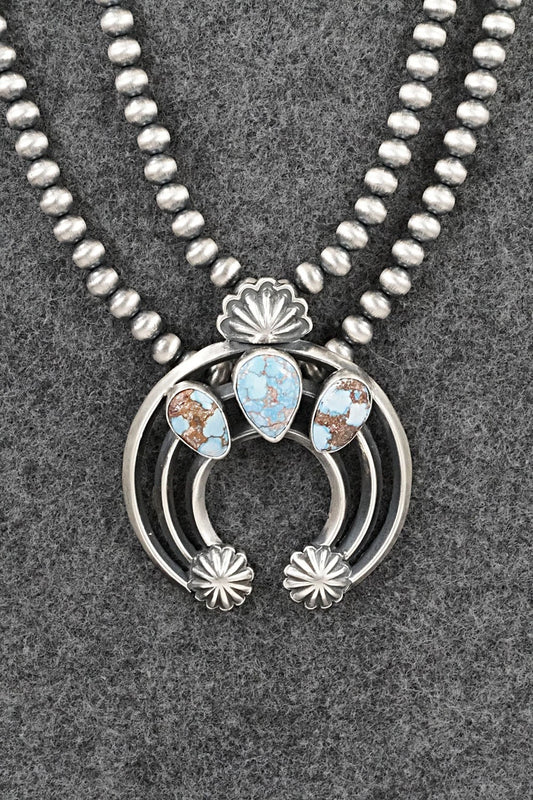 Turquoise & Sterling Silver Necklace - Davey Morgan