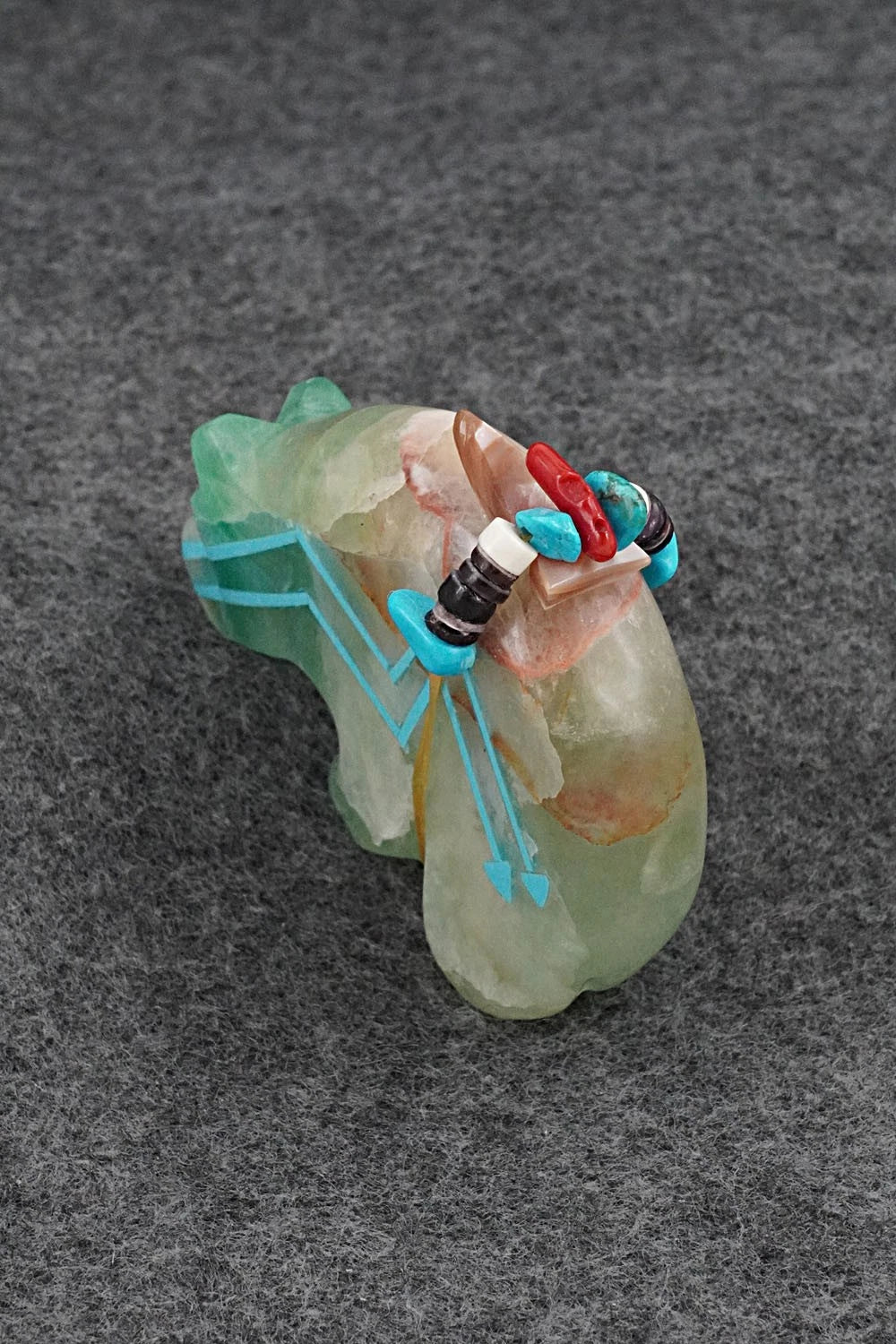 Bear Zuni Fetish Carving - Rodney Laiwakete