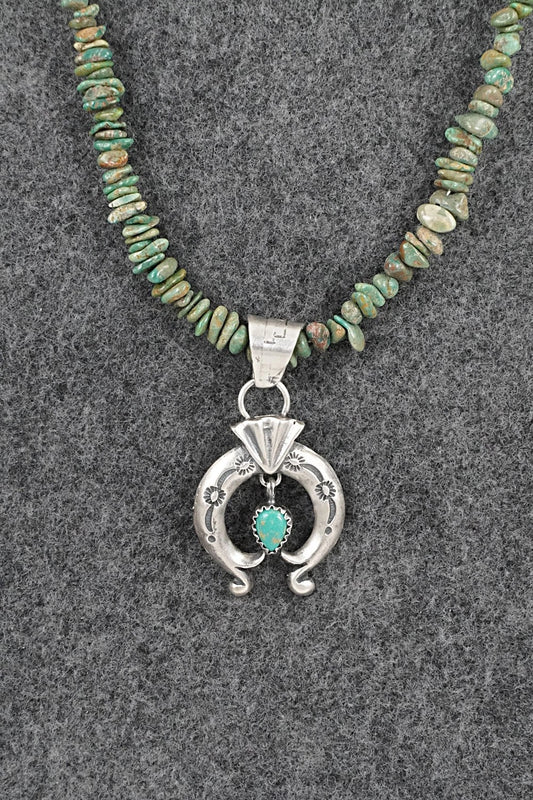 Turquoise & Sterling Silver Necklace - Sharon McCarthy