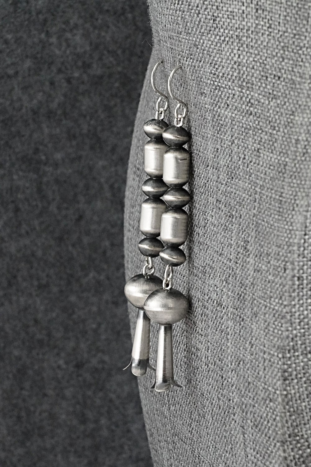 Sterling Silver Navajo Pearl Earrings - Tonisha Haley