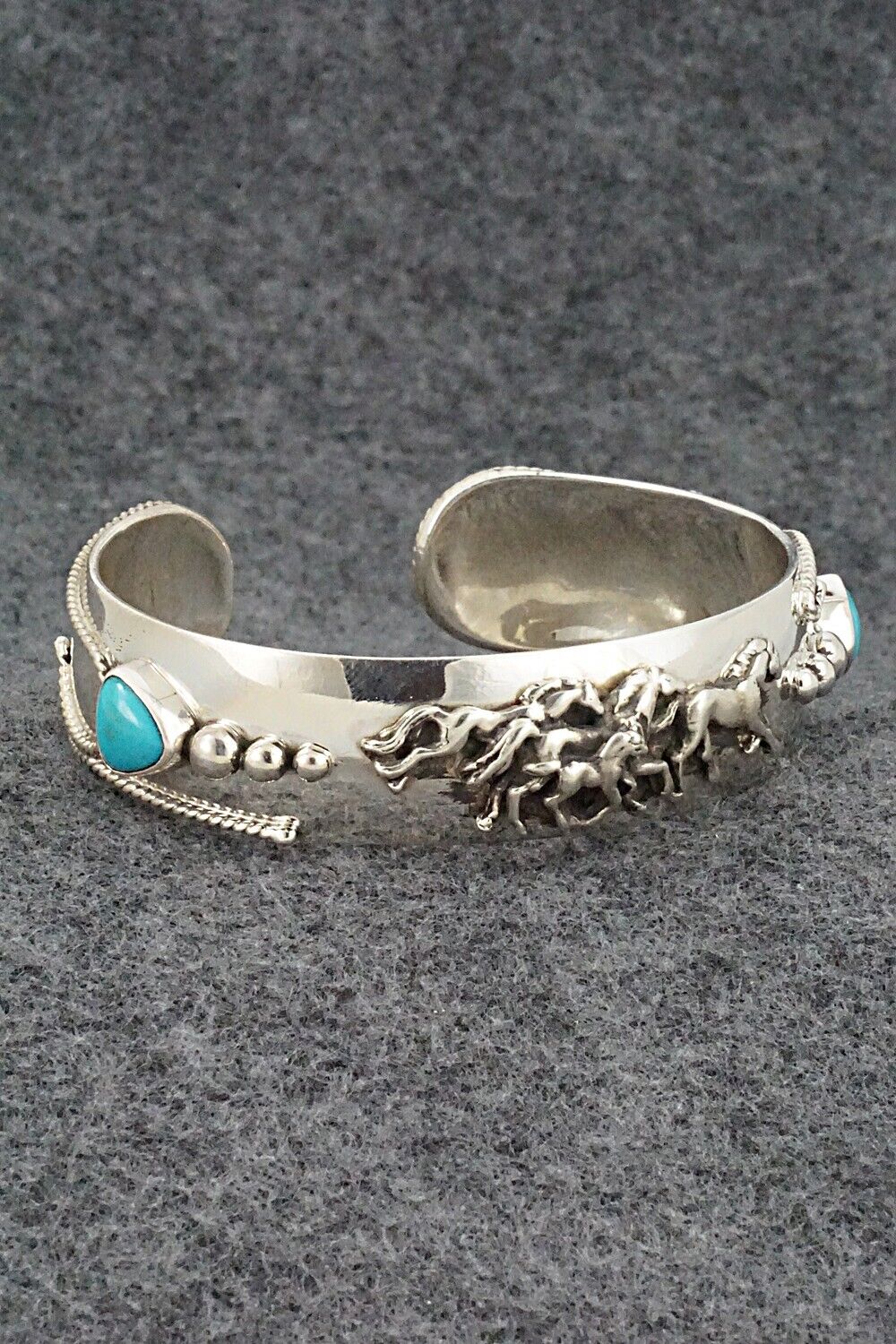 Turquoise & Sterling Silver Bracelet - Bobby Platero
