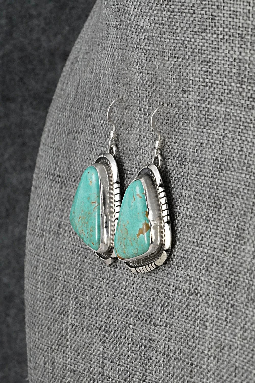 Turquoise & Sterling Silver Earrings - Irene Kee