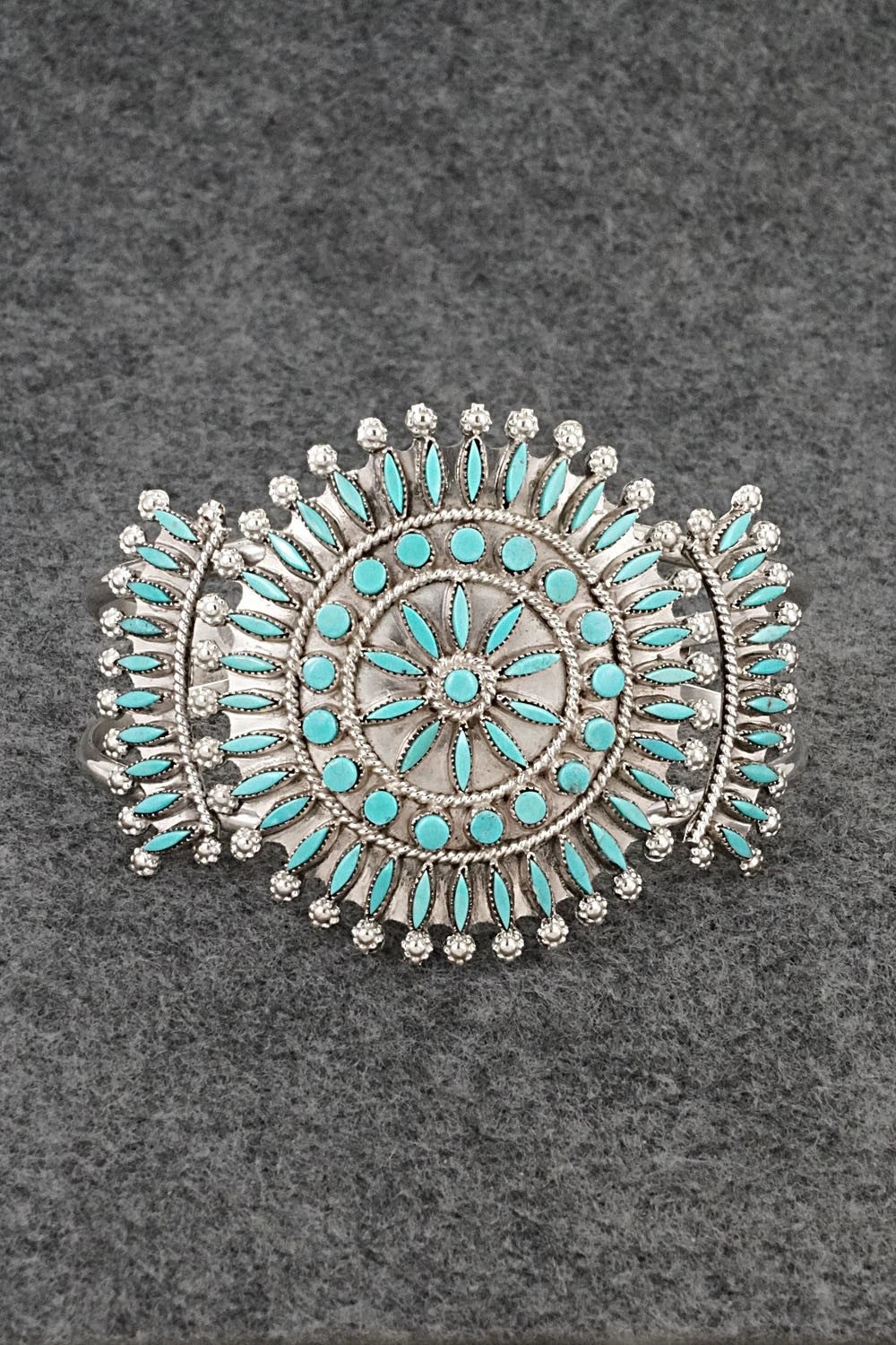 Turquoise & Sterling Silver Bracelet - Merlinda Chavez