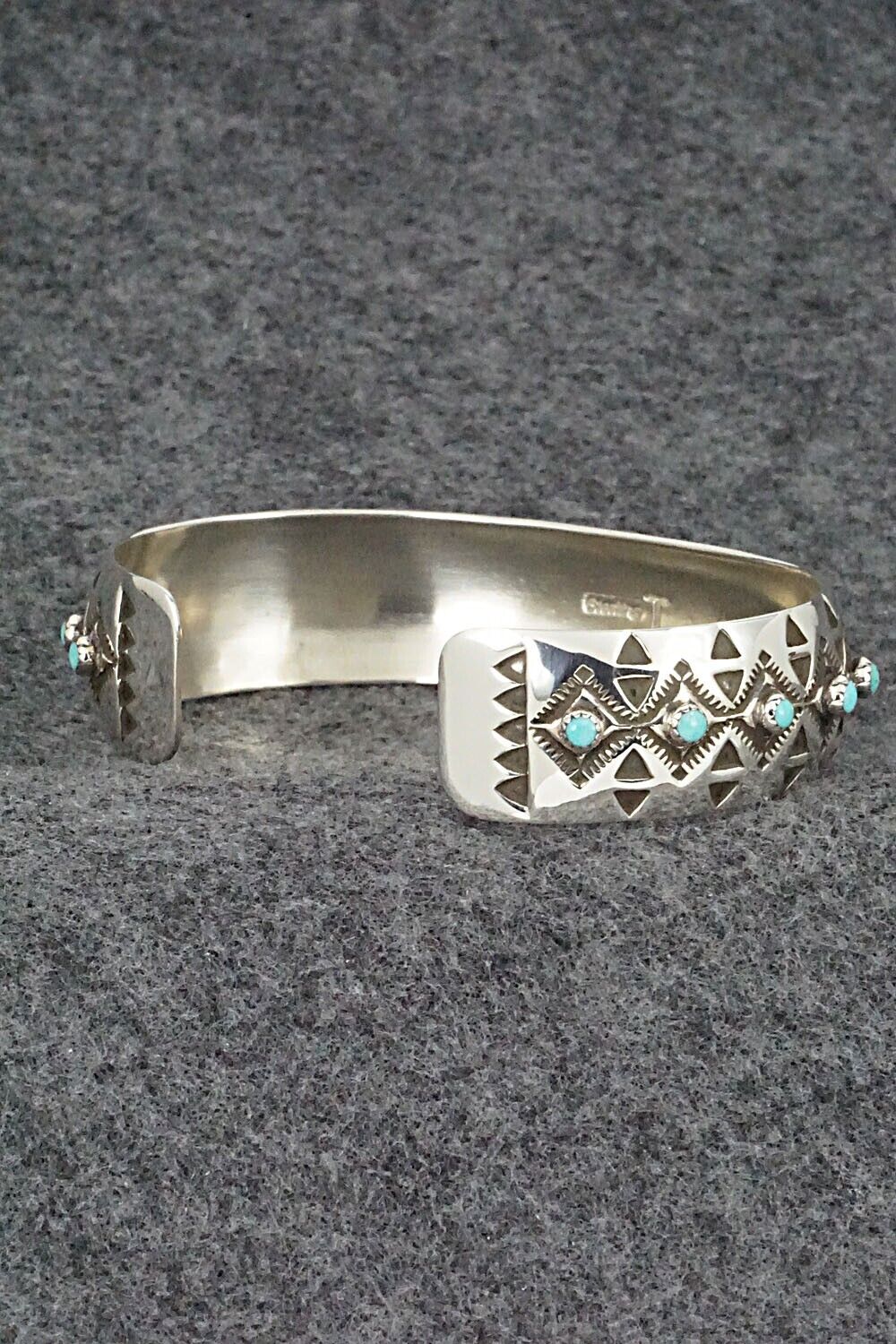 Turquoise and Sterling Silver Bracelet - Debra Lee Tahe