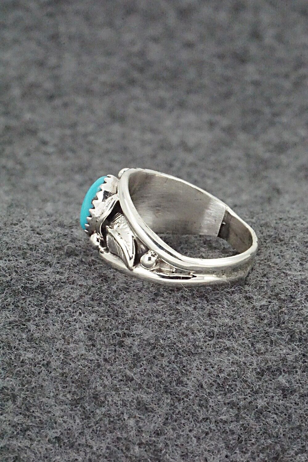 Turquoise & Sterling Silver Ring - Harris Largo - Size 7
