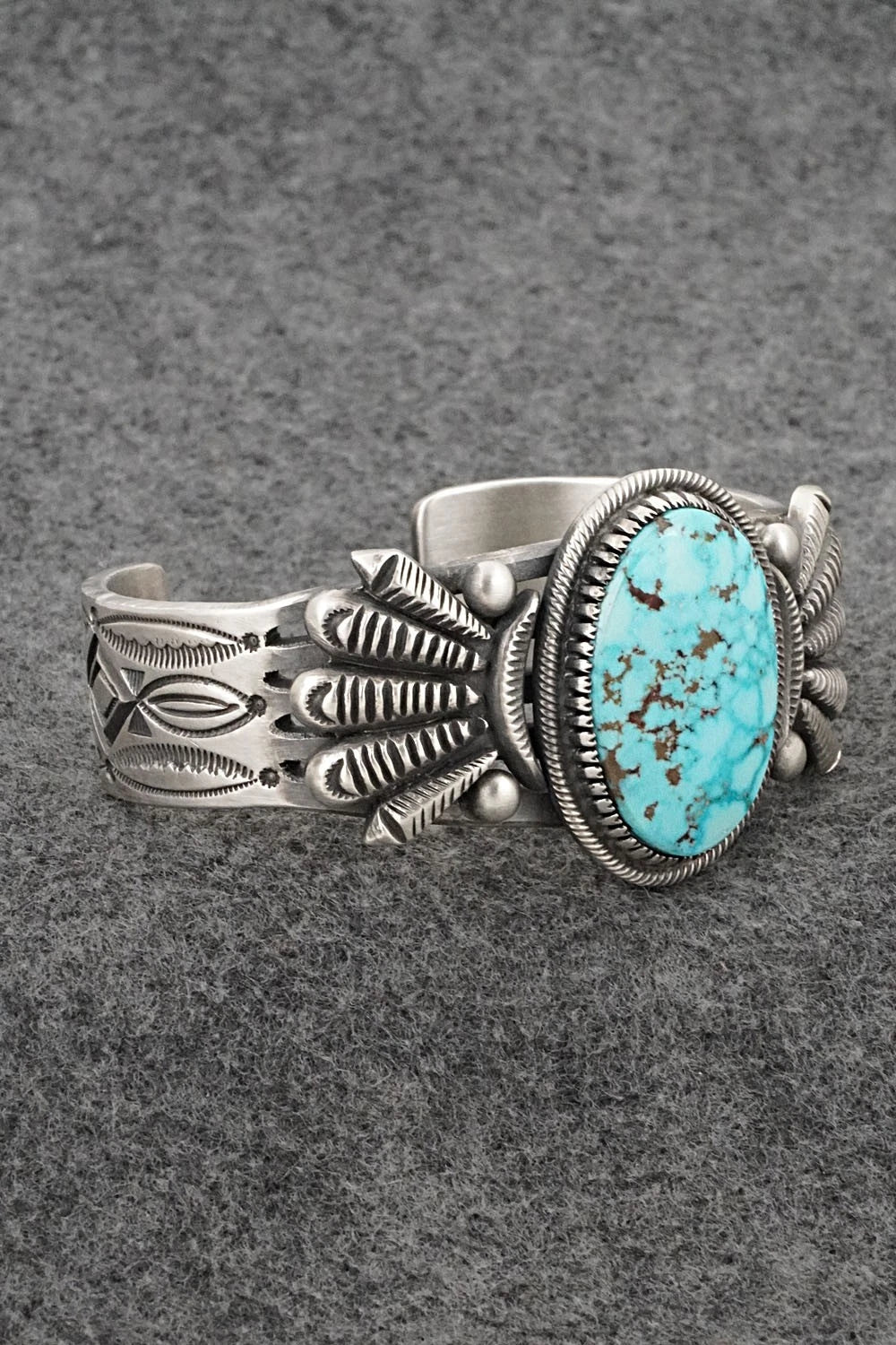 Turquoise & Sterling Silver Bracelet - Calvin Martinez