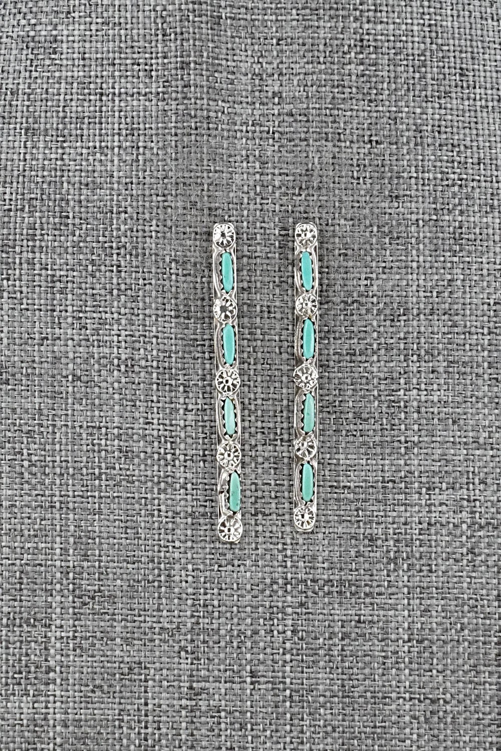 Turquoise & Sterling Silver Earrings - Murray Hannaweeka
