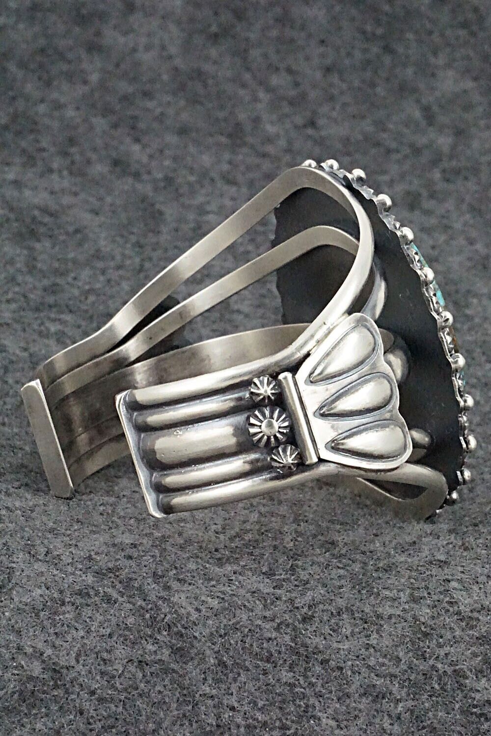 Turquoise & Sterling Silver Bracelet & Ring Set - Raymond Delgarito