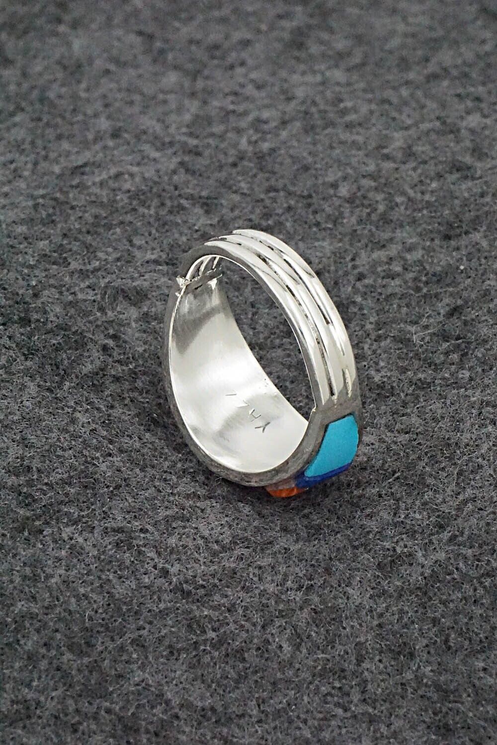 Multi-Stone & Sterling Silver Ring - Edison Yazzie - Size 11