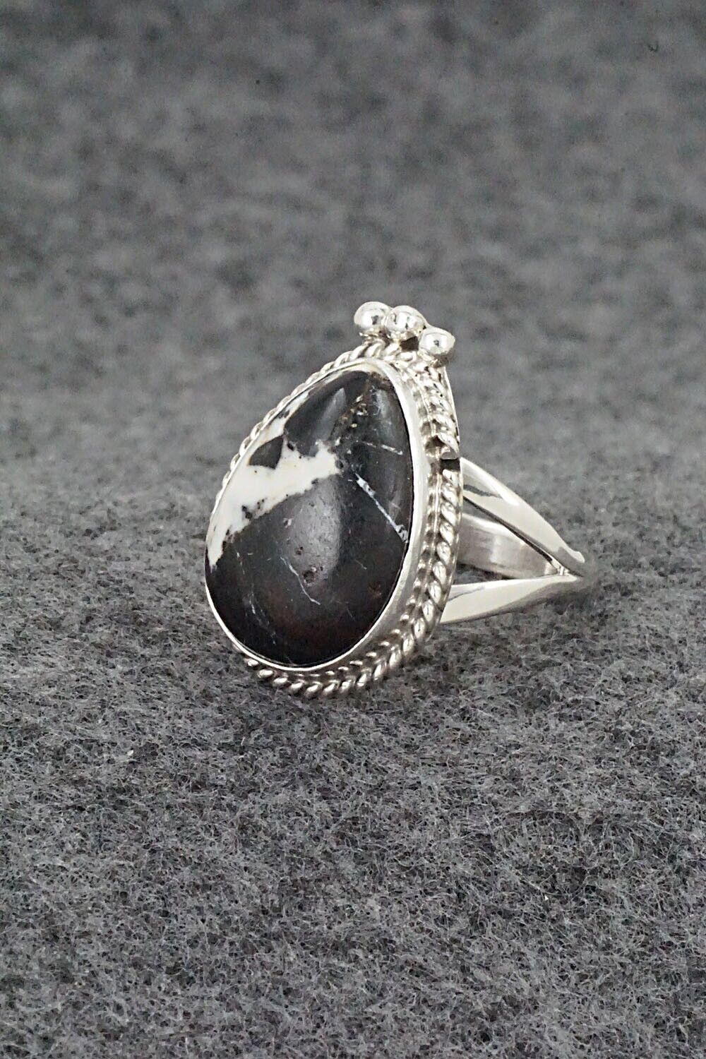 White Buffalo & Sterling Silver Ring - Paige Gordon - Size 7.75