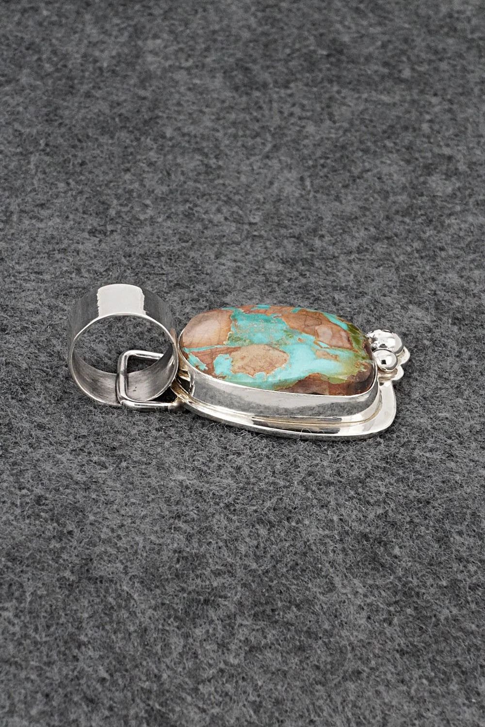 Turquoise & Sterling Silver Pendant - Joelias Draper